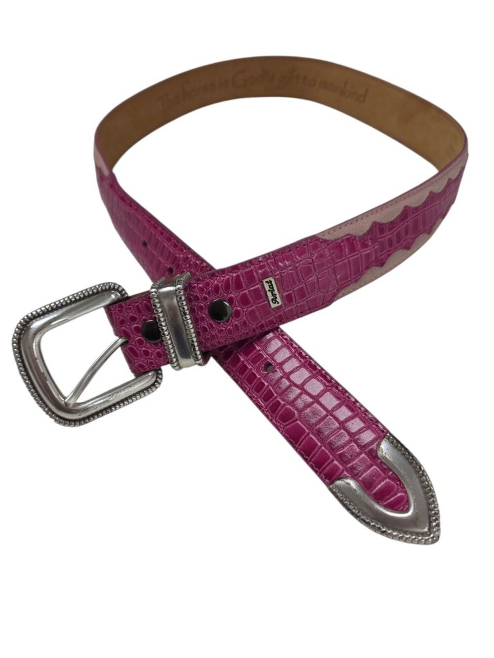Ariat Women's Western Belt, Pink, Leather, Cowgirl